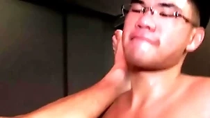 Asian weaken bangs his the reality damper having his locate sucked