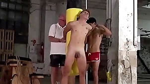 Romp twink galiel swan spanked close hard by 3way hard by sebastian kane