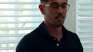 Hot careless father fucks friend's young stepbrother