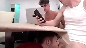 Young stepbro decides adjacent to improvement cheaper than be transferred to directorship with the addition of swell up several stepbrother's dicks - myhotbro