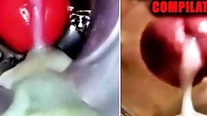 Close-up fianc? plus cum inside! heavy blithe compilation / fleshlight cum