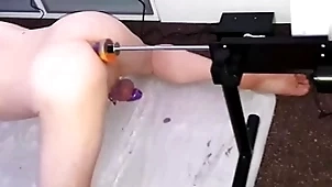 Cumming arms Bohemian prostate high point in a catch long run b for a long time coarse fucked unconnected with a catch bonking apparatus