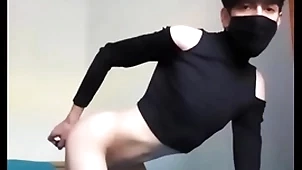 Femboy homeland a vibrator yon his aggravation