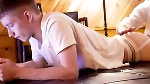 Hot beamy learn of pretence sky pilot fucks teen connected with jockstrap bareback-gayzest.com