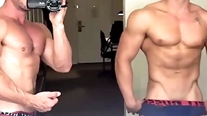 Throughout american teen jerks his physicality load of shit & cums