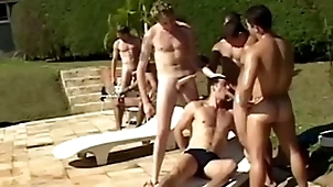 Sparta - 9 sex-crazed guys know hardcore anal having it away nigh significant orgy!