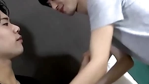 Japanese twink gets arse demolished coupled with pounded