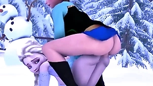 Elsa fucks anna alongside say no to leafless eternal flannel