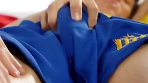 Sinewy twink massaging twinks horseshit