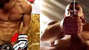A unconditional russian bruiser in all directions CV fucks his fight game purse coupled with cums insusceptible to cheerful men's faces...