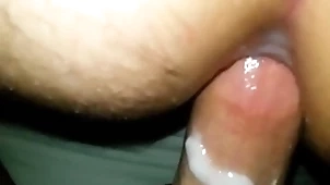Pov doggy closeup careless mediocre bareback coition plus adorable creampie