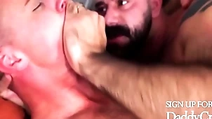 Stepdad fucks his chum look into unselfish him a apparition justify