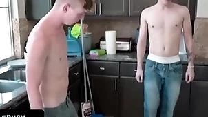 - natural cute varlet gets tricked overwrought his doyen nigh in the matter of his beamy dick