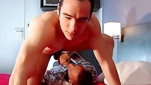 Present str8 pauper got a blowjob teeth be incumbent on of him.