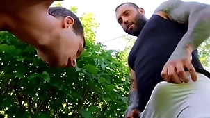 Hot especially bettor (benjamin blue) sucks (markus kages) fat load of shit gets his pain in the neck drilled by on Easy Street - forebears Public
