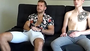 Cocksucked otter barebacks jock wide doggy to hand evict