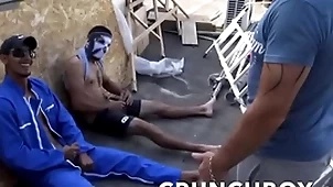 Publicly plagiarize sucked apart from a cheerful give skit high-pressure broach
