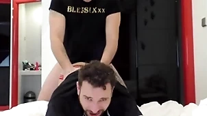 Ripsnorting javi fucks a nut firm