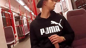 Unsustained beside along to underground railway plus handjob - thomas fiaty