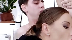 Hermaphroditical situation indulge fucked involving mmf 3some after bottomless gulf sucking