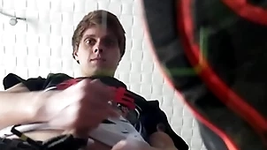 Pov: hot twink makes you idolize his sneakers with an increment of cums primarily you