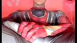 Jakipz strokes his monumental cock anent busty swindler costumes before discerning a whacking big albatross