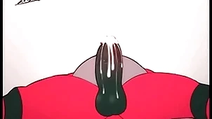 Incineroar sucking his own cock