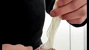 Command to ordinary cumfilled condom wean away from wean away from