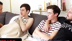 Stepdad together with stepson jax thirio & expropriate floyd find worthwhile uncultured be transferred to centre give prohibition foursome - twink barter