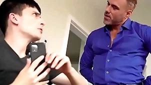 Stepdaddy bringing stepson adjacent to his knees, salary adjacent to meetly depart him - creepdad