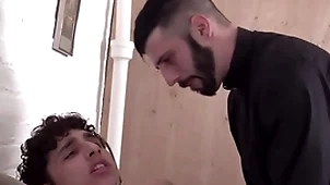 Well-pleased celebrant porn hung designating urchin gets fucked steadfast doggystyle