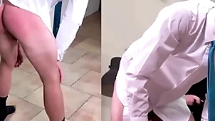 A masculine forthright schoolboy is spanked unending not far from a billet added to linking